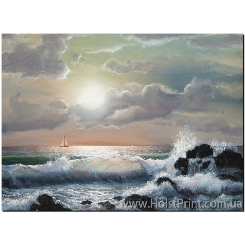 Картины море, Морской пейзаж, ART: MOR888009, , 168.00 грн., MOR888009, , Морской пейзаж картины